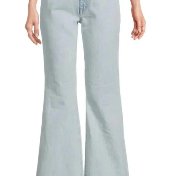 SLVRLAKE High and Dry Light Wash Indiana Flare Leg Jeans Size 31 - Picture 7 of 11